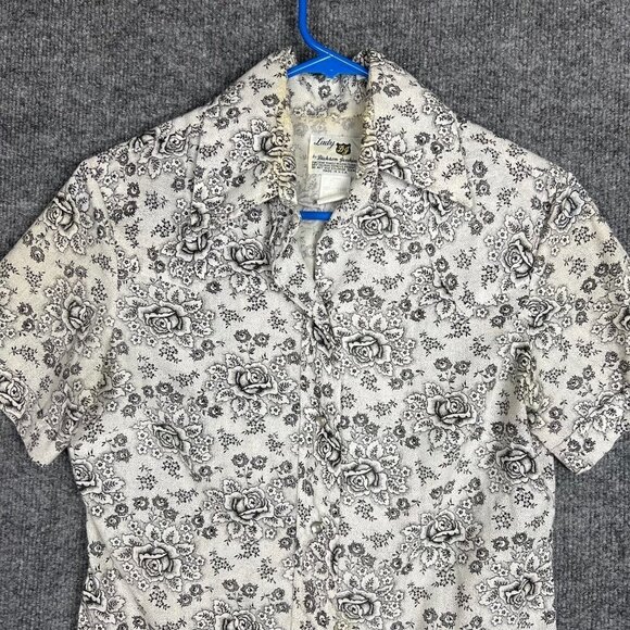 Vintage LADY DG by Dickson-Jenkins Womens 32 Western Shirt Short Sleeve Button - Picture 2 of 9